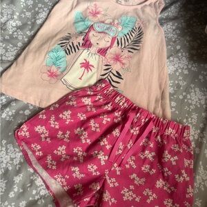 Girls gap kids Sweet Dreams Pink Kids Pajamas size 5/6